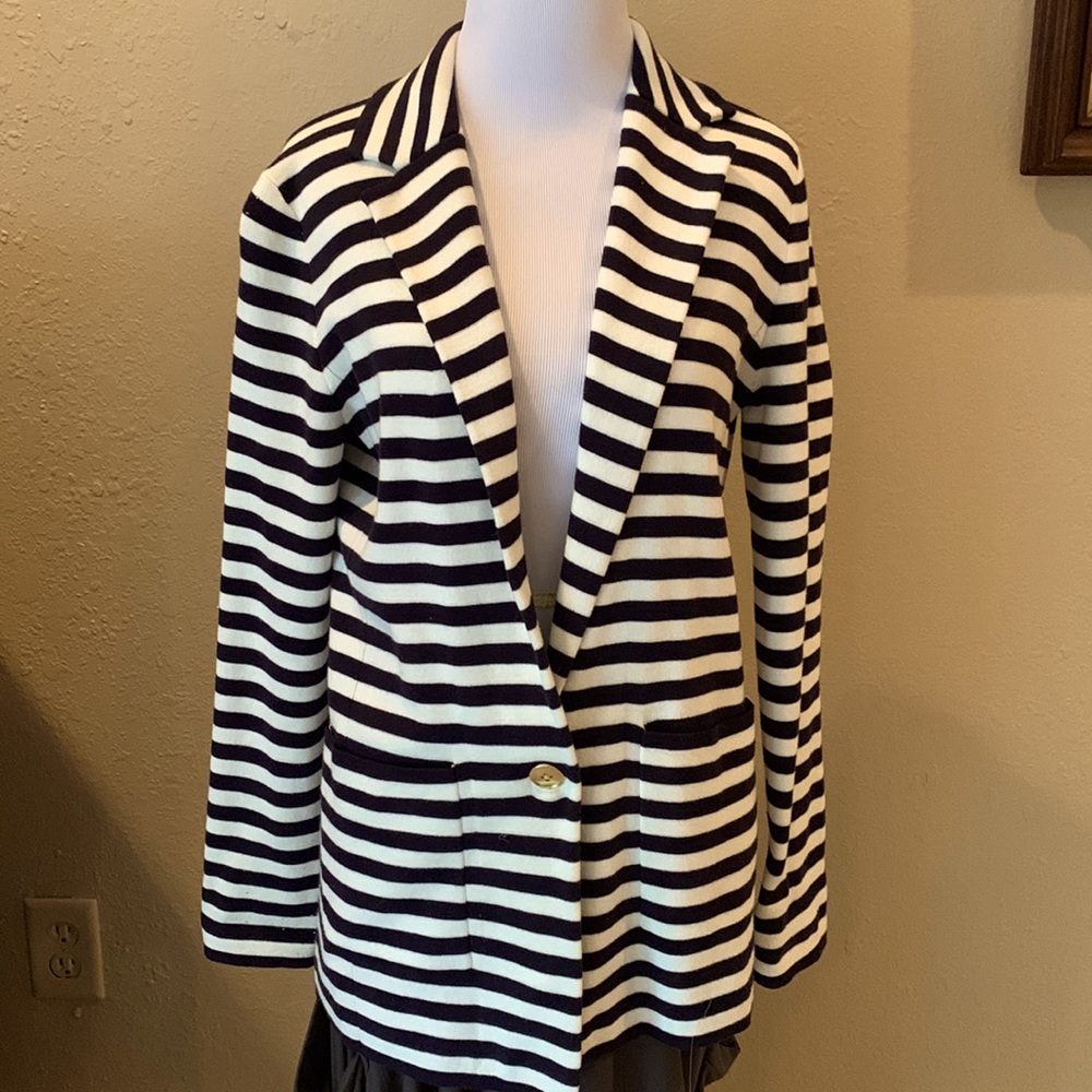 Striped Unlined Blazer